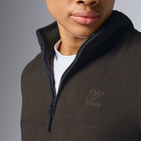 XYXX Mens Alterra Polar Fleece Jackets Malt Brown