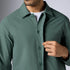 XYXX Amp Polyester Shacket Pine Green