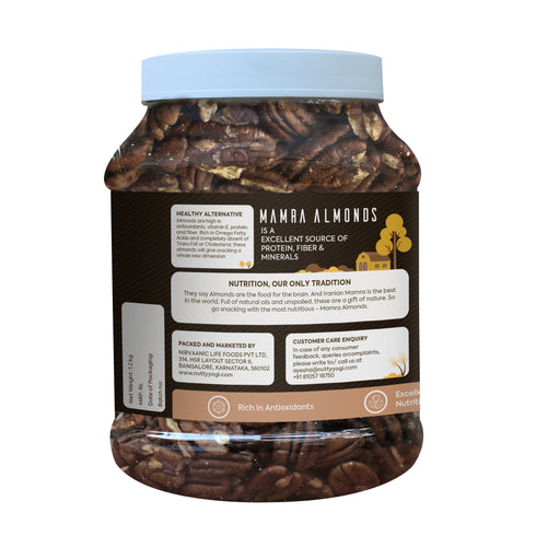 Nutty Yogi Pecans 1kg jar All Natural No Preservatives No Additives