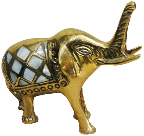 Brass Showpiece Elephant Seep Statue 0.26kg
