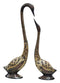 Brass Showpiece Duck Pair Statue 1.45kg