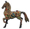 Brass Showpiece Running Horse Statue 1.78kg