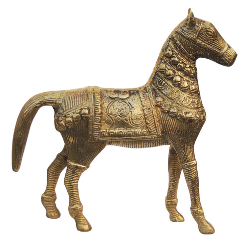 Brass Showpiece Horse Statue 1.72kg
