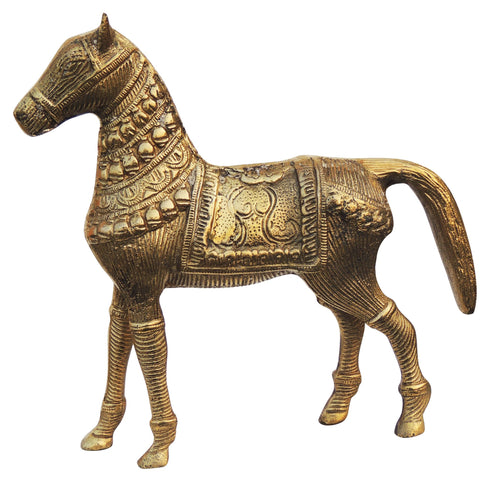 Brass Showpiece Horse Statue 1.72kg