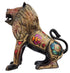 Brass Showpiece Lion Black Meena 2.76kg