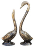 Brass Showpiece Duck Pair Statue 0.94kg