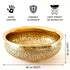 Anandi Metal Urli, Gold, Large