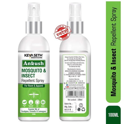 Keya Seth Aromatherapy Ankush Mosquito & Insect Repellent Spray for Room & Apparel