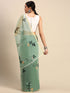 Deeva Sarees Green Organza Silk Saree