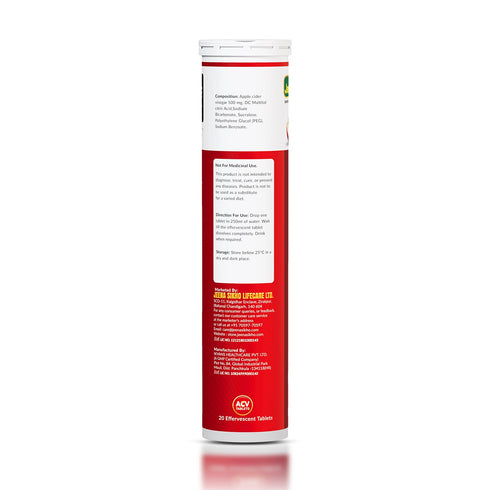 Jeena Sikho Apple Cider Vinegar Effervescent Tablets