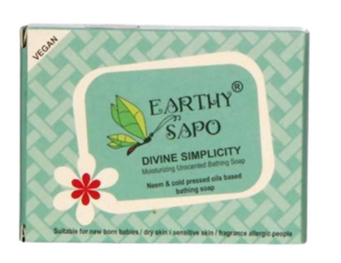 Earthy Sapo Divine Simplicity Moisturizing Unscented Bathing Soap