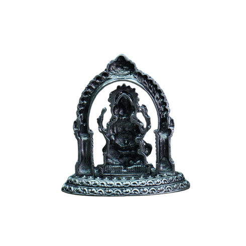 Pure Silver Antique Arch Ganesh - 2D - 59.42G By Mahita Collections