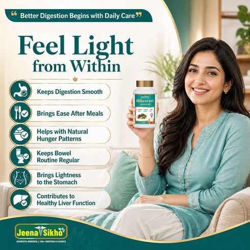 Jeena Sikho Arogya Vati Herbal Tablets with Amalki kutki and Chitrak