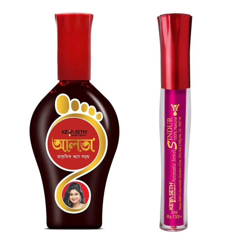 Keya Seth Aromatherapy Aromatic Aalta 1Pcs + 100% Natural Aromatic Liquid Magenta Sindoor 1Pcs