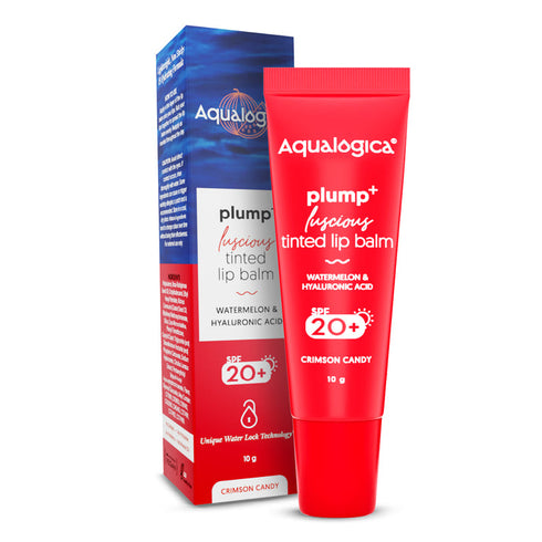 Aqualogica Crimson Candy Plump+ Luscious Tinted SPF 20+ Lip Balm