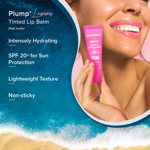Aqualogica Pink Sorbet Plump+ Luscious Tinted Lip Balm