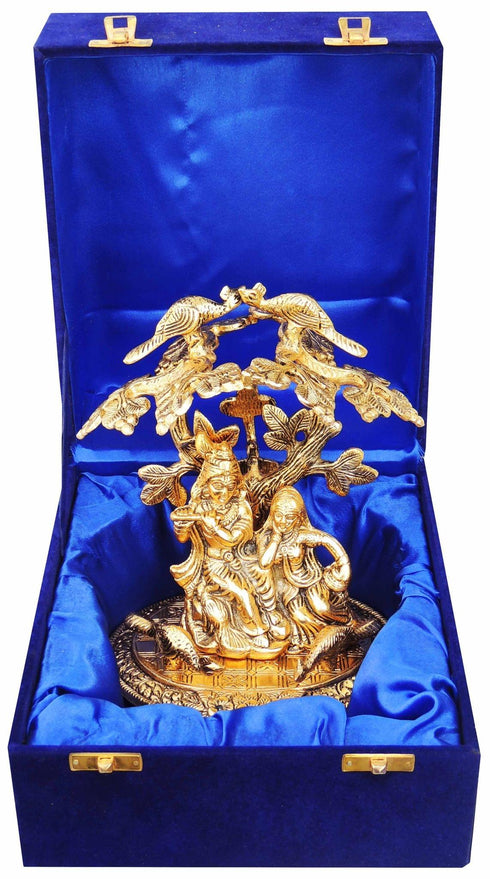 Radha Krishna Statue Under Tree 0.64Kg