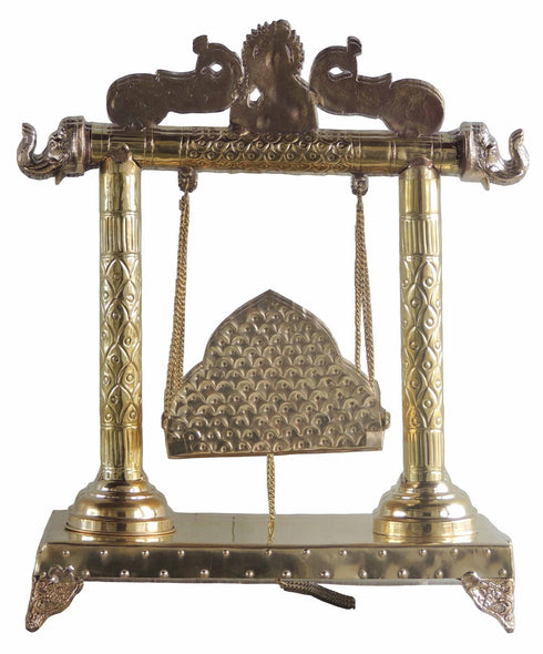 Brass Laddu Gopal Jhula For God Idol 2.1kg