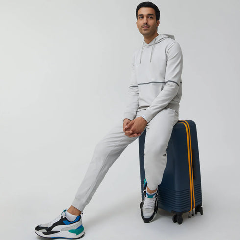 XYXX Ascent French Terry Cotton Blend Hoodies Chrome White