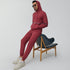 XYXX Ascent French Terry Cotton Blend Hoodie and Joggers Co-Ord Crimson Red