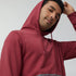 XYXX Ascent French Terry Cotton Blend Hoodies Crimson Red