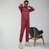 XYXX Ascent French Terry Cotton Blend Hoodie and Joggers Co-Ord Crimson Red