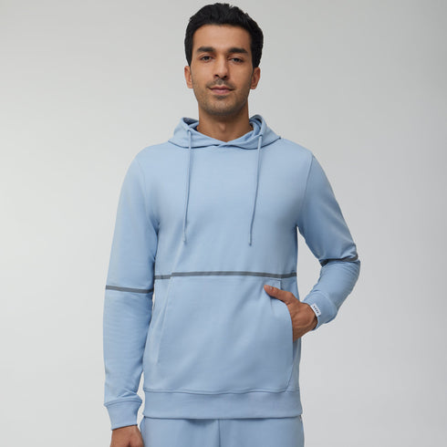 XYXX Ascent French Terry Cotton Blend Hoodie and Joggers Co-Ord Glacier Blue
