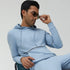 XYXX Ascent French Terry Cotton Blend Hoodies Glacier Blue