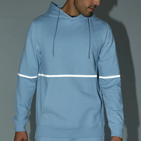 XYXX Ascent French Terry Cotton Blend Hoodies Glacier Blue