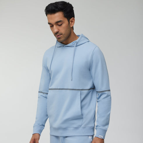 XYXX Ascent French Terry Cotton Blend Hoodie and Joggers Co-Ord Glacier Blue