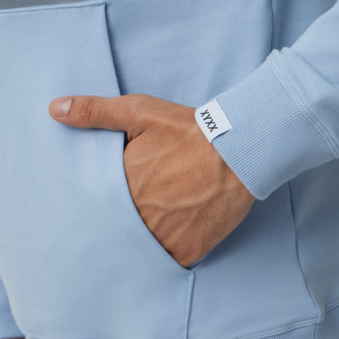 XYXX Ascent French Terry Cotton Blend Hoodie and Joggers Co-Ord Glacier Blue