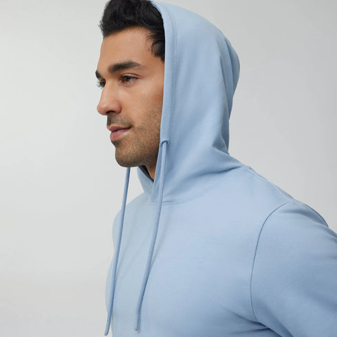 XYXX Ascent French Terry Cotton Blend Hoodies Glacier Blue