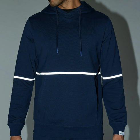XYXX Ascent French Terry Cotton Blend Hoodies Midnight Blue