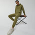 XYXX Ascent French Terry Cotton Blend Hoodie and Joggers Co-Ord Olive Green