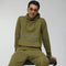 XYXX Ascent French Terry Cotton Blend Hoodies Olive Green