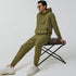 XYXX Ascent French Terry Cotton Blend Hoodie and Joggers Co-Ord Olive Green