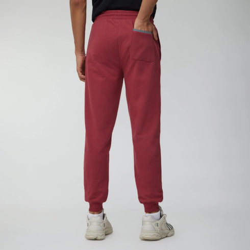 XYXX Ascent French Terry Cotton Blend Joggers Crimson Red