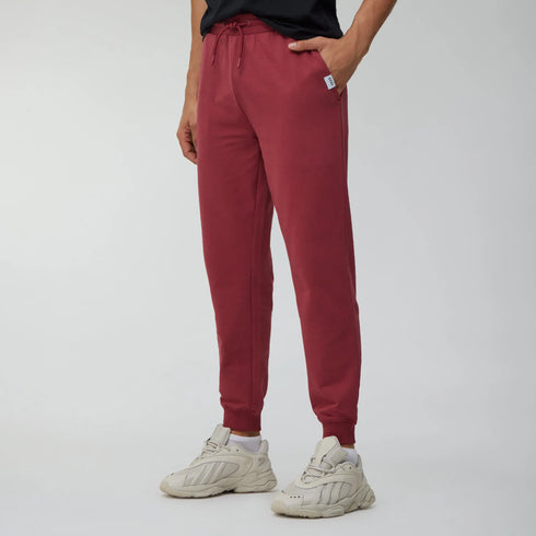 XYXX Ascent French Terry Cotton Blend Joggers Crimson Red
