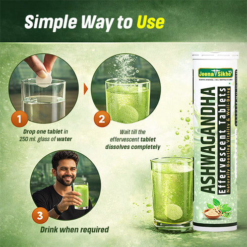 Jeena Sikho Ashwagandha Effervescent Tablets