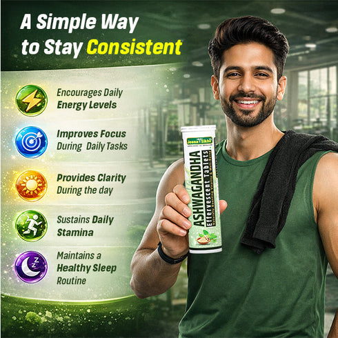 Jeena Sikho Ashwagandha Effervescent Tablets