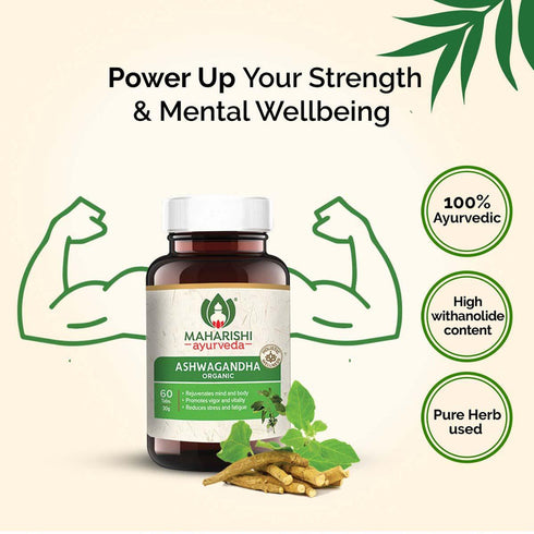 Maharishi Ayurveda Organic Ashwagandha Tablets