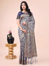 Deeva Sarees Navy Blue Cotton Saree