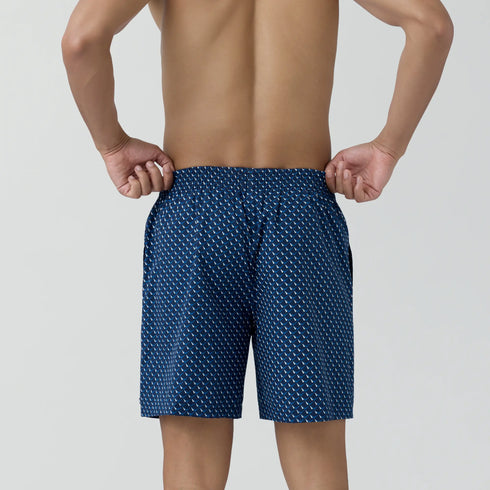 XYXX Astor Combed Cotton Boxer Shorts Arrow Blue