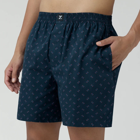 XYXX Ultra-Breathable Cotton Boxer Shorts - Infinity Black