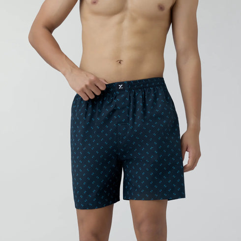 XYXX Ultra-Breathable Cotton Boxer Shorts - Infinity Blue