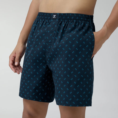 XYXX Ultra-Breathable Cotton Boxer Shorts - Infinity Blue