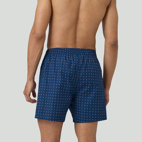 XYXX Astor Lounge Inner Boxers Blocks Blue