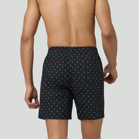 XYXX Astor Lounge Inner Boxers Boxy Black