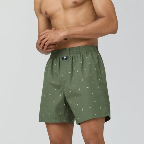 XYXX Astor Lounge Inner Boxers Wings Green