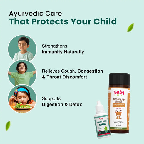 Babyorgano Ayurvedic Cough & Immunity Support Combo